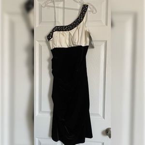 One shoulder dress with embellishments size 8